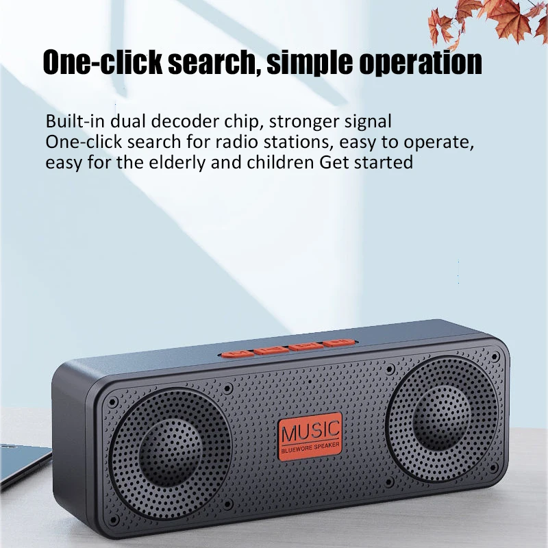 Tragbarer Tws-Lautsprecher Mit Bluetooth 5.0, Fm-Radio, Mp3, Tf-Karte, Usb, Aux &Amp; Freisprechfunktion – Mini-Musikplayer Für Unterwegs Tragbarer Tws-Lautsprecher Mit Bluetooth 5.0, Fm-Radio, Mp3, Tf-Karte, Usb, Aux &Amp; Freisprechfunktion – Mini-Musikplayer Für Unterwegs - Image 2