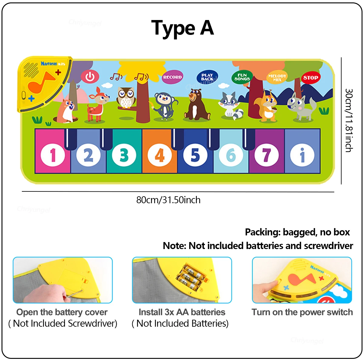 Piano Mat For Kids 80*30Cm Toddlers Floor Keyboard Dance Mat Play Musical Carpet Music Instrument Toys Toddlers Girl Boy Gift Piano Mat For Kids 80*30Cm Toddlers Floor Keyboard Dance Mat Play Musical Carpet Music Instrument Toys Toddlers Girl Boy Gift - Image 9