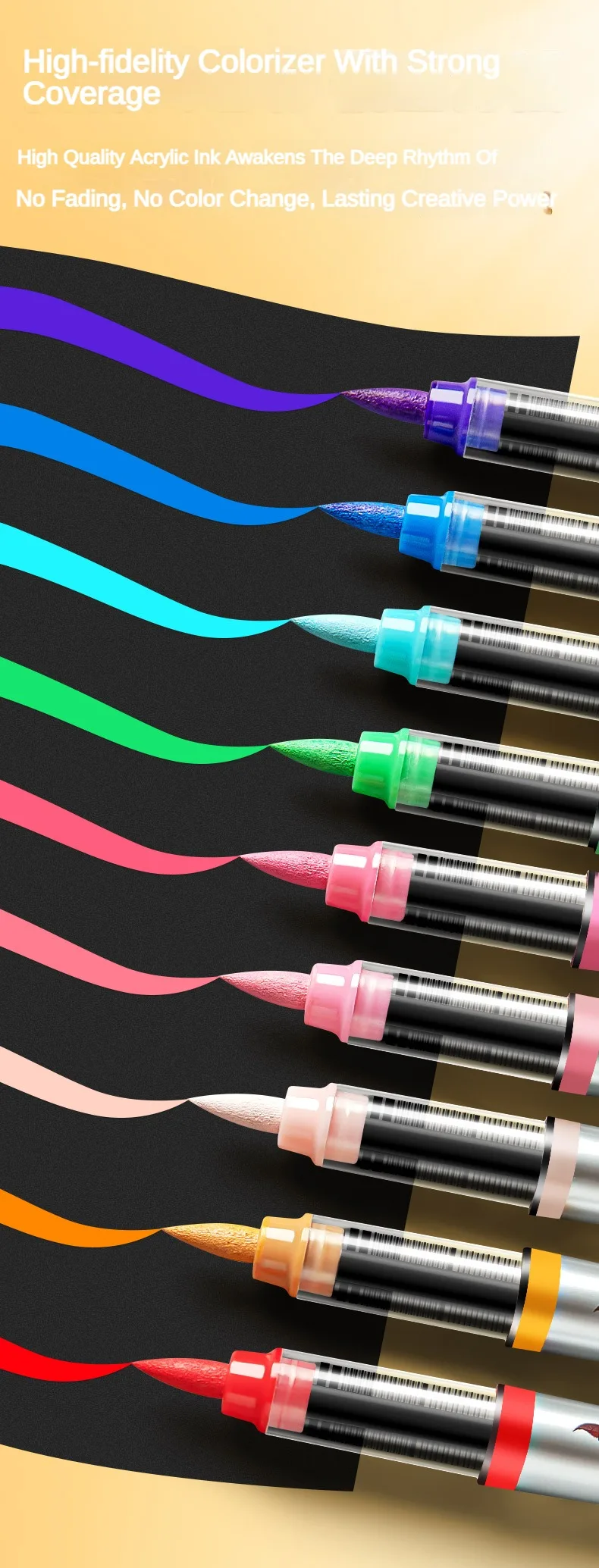1 Pc 84 Farben Acryl Farbe Stifte Marker Pinsel Spitze Farbe Marker Für Rock Malerei Weihnachten Schule Kunst Liefert Schreibwaren 1 Pc 84 Farben Acryl Farbe Stifte Marker Pinsel Spitze Farbe Marker Für Rock Malerei Weihnachten Schule Kunst Liefert Schreibwaren - Image 3
