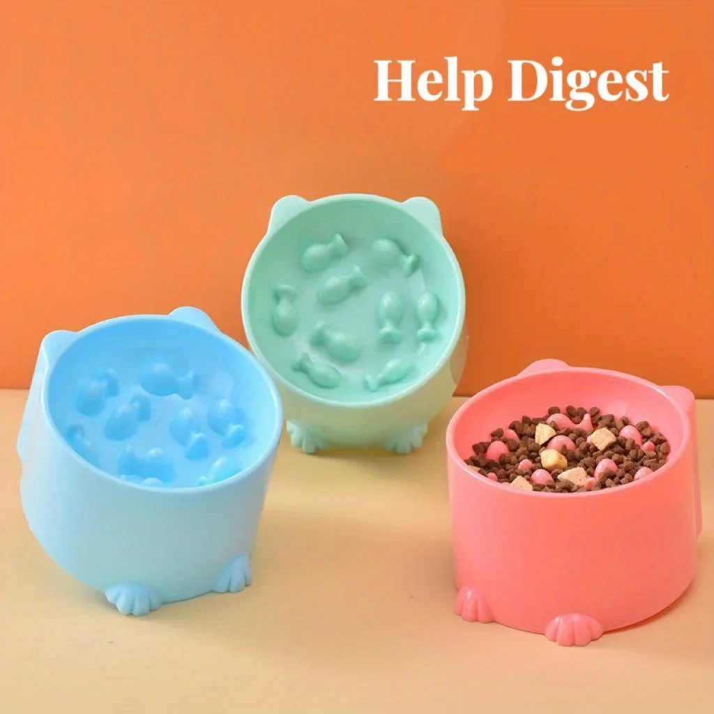 Cat Food Bowl, Rice Bowl, Slow Food, High Feet, Anti Choking Bowl, Cat Basin, Anti Choking, Anti Choking Neck, Relieve Anxiety Cat Food Bowl, Rice Bowl, Slow Food, High Feet, Anti Choking Bowl, Cat Basin, Anti Choking, Anti Choking Neck, Relieve Anxiety - Image 11