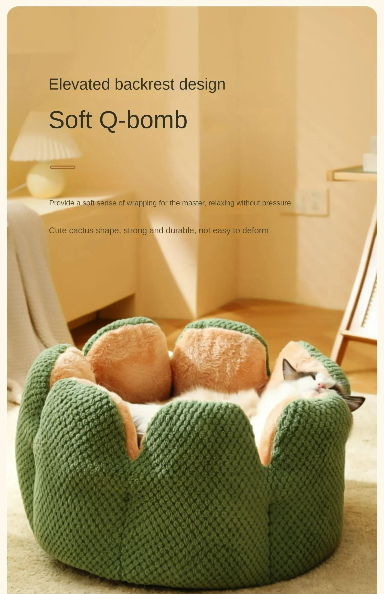 Petal Shaped Pet Bed, Plush Round Dog &Amp; Cat Cushion Mat With Knitted Texture, Ultra Soft Warm Nest For Kittens Puppies In Winter Petal Shaped Pet Bed, Plush Round Dog &Amp; Cat Cushion Mat With Knitted Texture, Ultra Soft Warm Nest For Kittens Puppies In Winter - Image 19