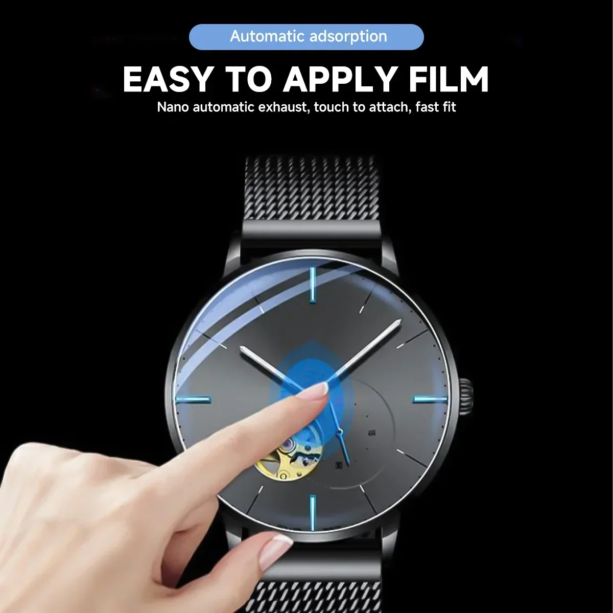 Universeller Smartwatch-Displayschutz Aus Gehärtetem Glas, Schutzfolie, 28 Mm, 30 Mm, 32 Mm, 38 Mm, 40 Mm, 41 Mm, 42 Mm, Durchmesser 26–46 Mm Universeller Smartwatch-Displayschutz Aus Gehärtetem Glas, Schutzfolie, 28 Mm, 30 Mm, 32 Mm, 38 Mm, 40 Mm, 41 Mm, 42 Mm, Durchmesser 26–46 Mm - Image 3