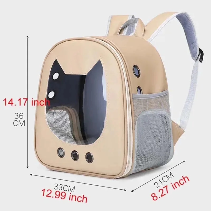 Heimtierbedarf, Katzen-Tragetasche, Pu, Tragbar, Für Reisen, Outdoor, Rucksack Für Katzen, Kleine Hunde, Transparent, Atmungsaktiv, Umhängetasche Heimtierbedarf, Katzen-Tragetasche, Pu, Tragbar, Für Reisen, Outdoor, Rucksack Für Katzen, Kleine Hunde, Transparent, Atmungsaktiv, Umhängetasche - Image 6