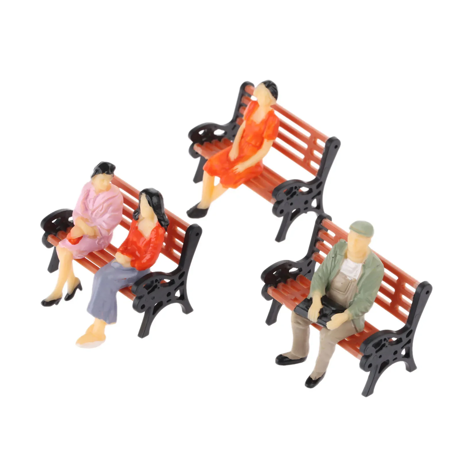 5 Teile/Satz Modell Park Bench 1:30 Mini Garten Ornament Miniatur Landschaft Handwerk Diy Figuren Decor Szene Display Simulation Spielzeug 5 Teile/Satz Modell Park Bench 1:30 Mini Garten Ornament Miniatur Landschaft Handwerk Diy Figuren Decor Szene Display Simulation Spielzeug - Image 3