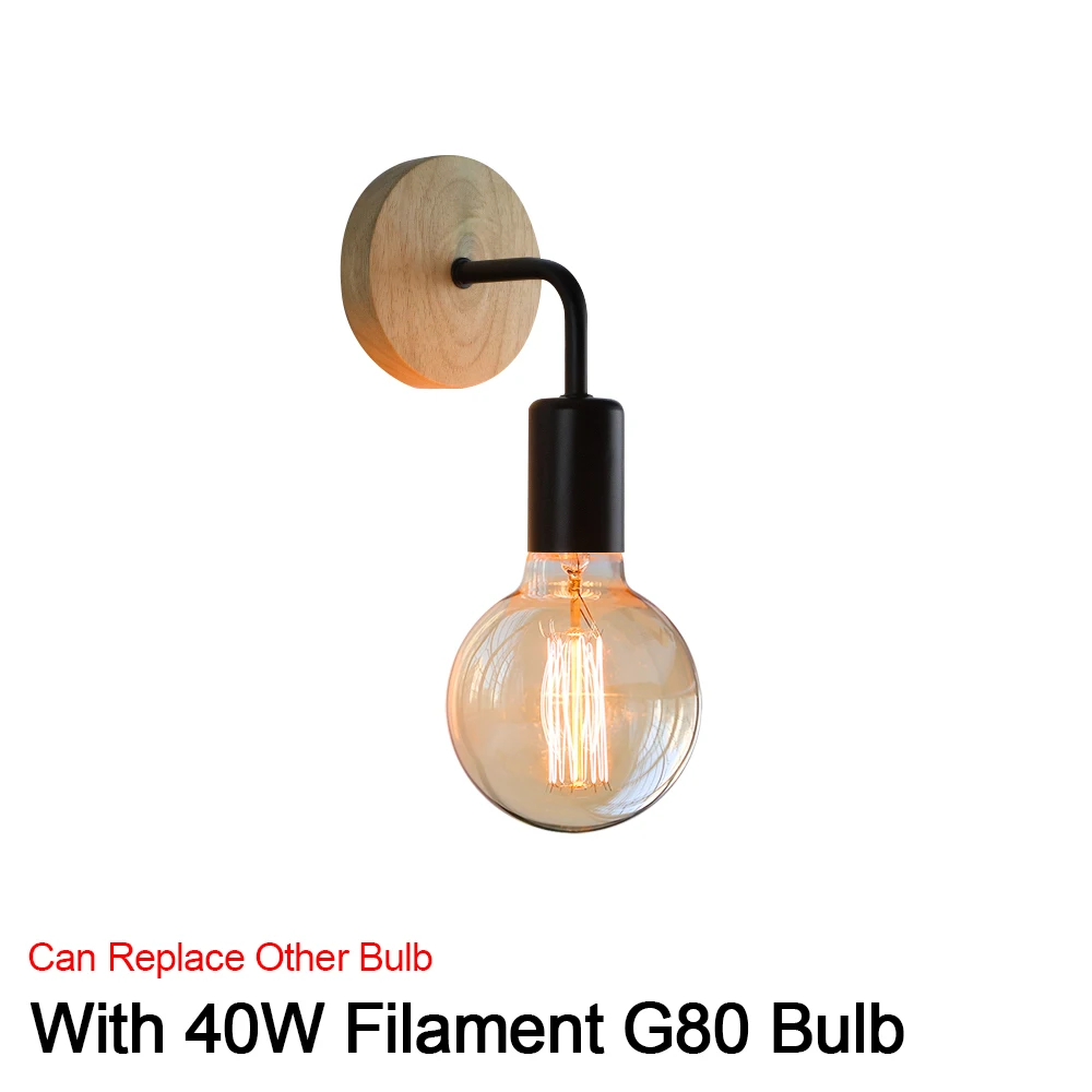 Vintage Wandleuchte Wandleuchten Leuchte Retro Holz Wandleuchte E27 Indoor Home Decor Esszimmer Nachttischlampe Schlafzimmer Beleuchtung Vintage Wandleuchte Wandleuchten Leuchte Retro Holz Wandleuchte E27 Indoor Home Decor Esszimmer Nachttischlampe Schlafzimmer Beleuchtung - Image 14