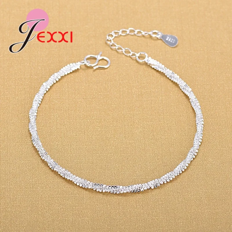 Neuankömmling, Trendiges Fußkettchen Aus 925Er-Sterlingsilber Am Bein Für Frauen Und Mädchen, Strand-Fußkettchen, Fußkette Für Hochzeitsschmuck Neuankömmling, Trendiges Fußkettchen Aus 925Er-Sterlingsilber Am Bein Für Frauen Und Mädchen, Strand-Fußkettchen, Fußkette Für Hochzeitsschmuck - Image 6
