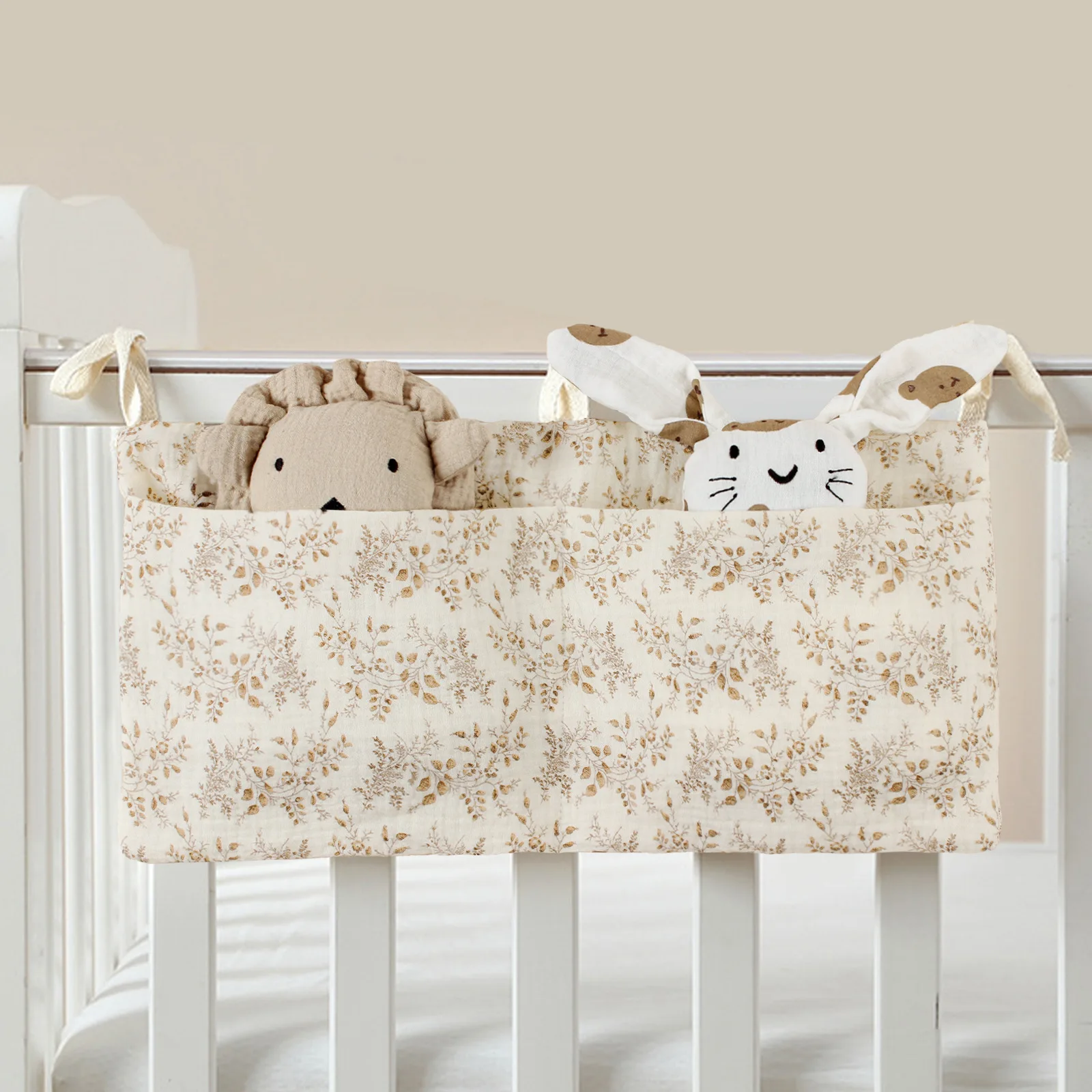 Babybett-Organizer, Kinderbett, Caddy, Bett, Aufbewahrungstasche, 2 Taschen, Nachttisch, Hängende Windel, Kinderzimmer, Spielzeug, Tasche, Windeln, Kinderwagen, Organisieren Babybett-Organizer, Kinderbett, Caddy, Bett, Aufbewahrungstasche, 2 Taschen, Nachttisch, Hängende Windel, Kinderzimmer, Spielzeug, Tasche, Windeln, Kinderwagen, Organisieren - Image 10