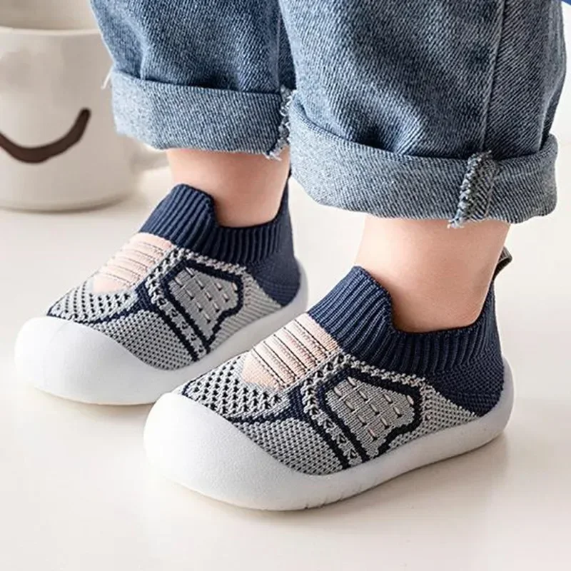 Baby Shoes Anti-Slip Breathable Infant Crib Floor Socks With Rubber Sole For Children Girls Boys Mesh Shoes Soft Bottom Slippers Baby Shoes Anti-Slip Breathable Infant Crib Floor Socks With Rubber Sole For Children Girls Boys Mesh Shoes Soft Bottom Slippers - Image 2
