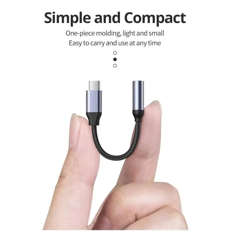 Usb-C Auf 3,5-Mm-Audioadapter – Plug-And-Play Klinkenadapter Für Kabelgebundene Kopfhörer, Smartphones, Tablets &Amp; Laptops Usb-C Auf 3,5-Mm-Audioadapter – Plug-And-Play Klinkenadapter Für Kabelgebundene Kopfhörer, Smartphones, Tablets &Amp; Laptops - Image 2