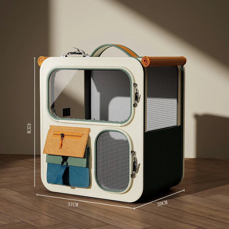 Rolling Cat Carrier With Wheels For Large Cats Small Dogs Up To 10Kg Ideal For Travel Walking And Camping Cat Handbag Dog Bag Rolling Cat Carrier With Wheels For Large Cats Small Dogs Up To 10Kg Ideal For Travel Walking And Camping Cat Handbag Dog Bag - Image 9