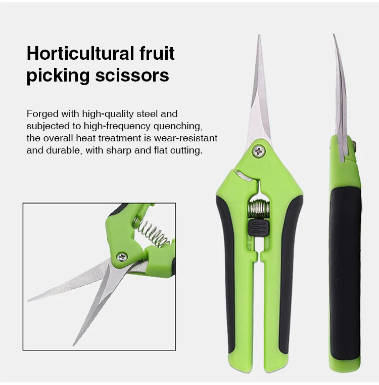 1 Set, Gartenschere, Gartenschere, Rutschfeste, Arbeitssparende Blumenzweig-Zweigschere, Obst- Und Gemüseschere, Fr 1 Set, Gartenschere, Gartenschere, Rutschfeste, Arbeitssparende Blumenzweig-Zweigschere, Obst- Und Gemüseschere, Fr - Image 8