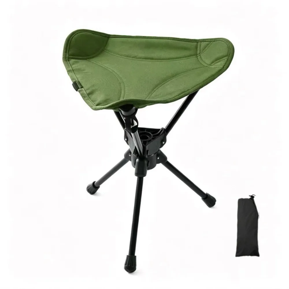 Three Legged Folding Rotating Stool Foldable Strong Load-Bearing Camping Stool Wear-Resistant Multifunctional Mazza Stool Three Legged Folding Rotating Stool Foldable Strong Load-Bearing Camping Stool Wear-Resistant Multifunctional Mazza Stool - Image 10