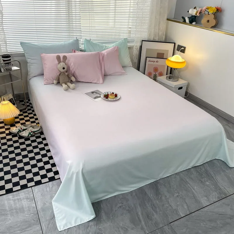 Koreanischen Stil Bettwäsche Set Vier-Stück Gradient Farbe Bettwäsche Blatt Kissenbezug Bettbezug-Set Twin Voll Königin König Super König Größe Koreanischen Stil Bettwäsche Set Vier-Stück Gradient Farbe Bettwäsche Blatt Kissenbezug Bettbezug-Set Twin Voll Königin König Super König Größe - Image 4