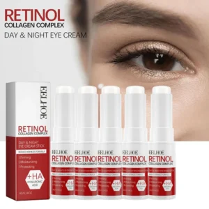 Retinol Augencreme-Stick, Anti-Aging, verblasst Augenringe unter den Augen, entfernt Tränensäcke, feuchtigkeitsspendende, straffende Haut, Augenpflege