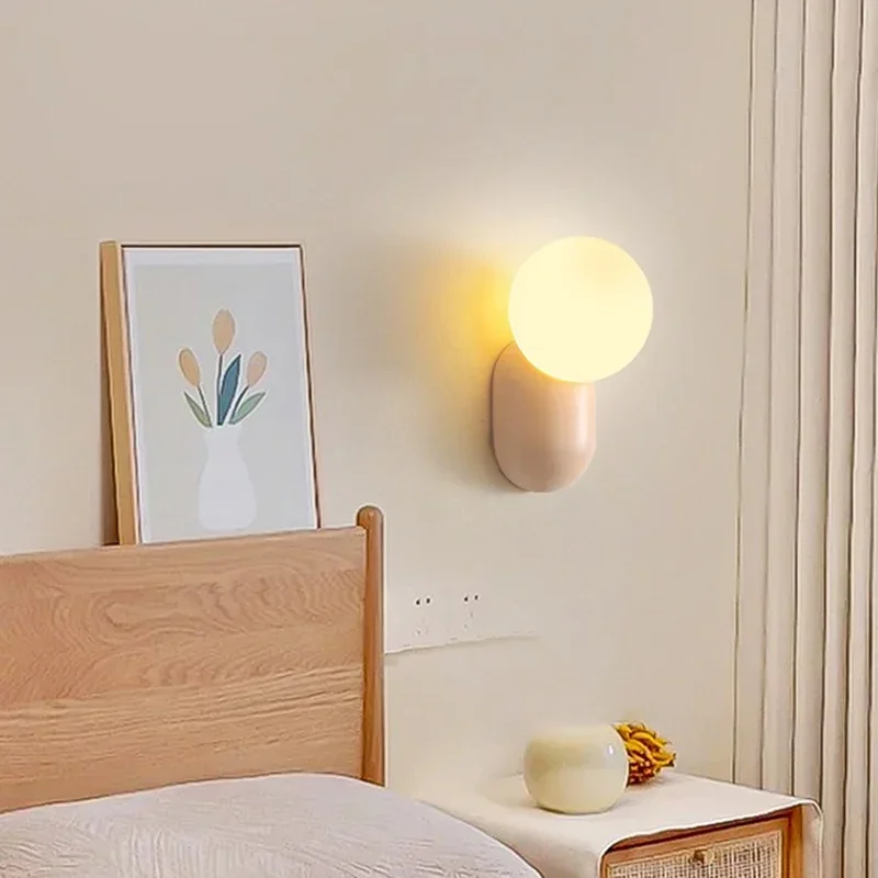 Macaron Led Wandleuchte Schlafzimmer Wohnzimmer Kinderzimmer Badezimmer Nachttisch Spiegel Dekoration Leuchten Wandleuchte Lichter Macaron Led Wandleuchte Schlafzimmer Wohnzimmer Kinderzimmer Badezimmer Nachttisch Spiegel Dekoration Leuchten Wandleuchte Lichter - Image 2