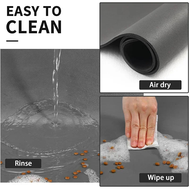 Pet Feeding Mat Absorbent Dog Cat Mat For Food And Water Easy To Clean Pet Placemats Quick Dry Dog Mat For Messy Drinkers Pet Feeding Mat Absorbent Dog Cat Mat For Food And Water Easy To Clean Pet Placemats Quick Dry Dog Mat For Messy Drinkers - Image 3