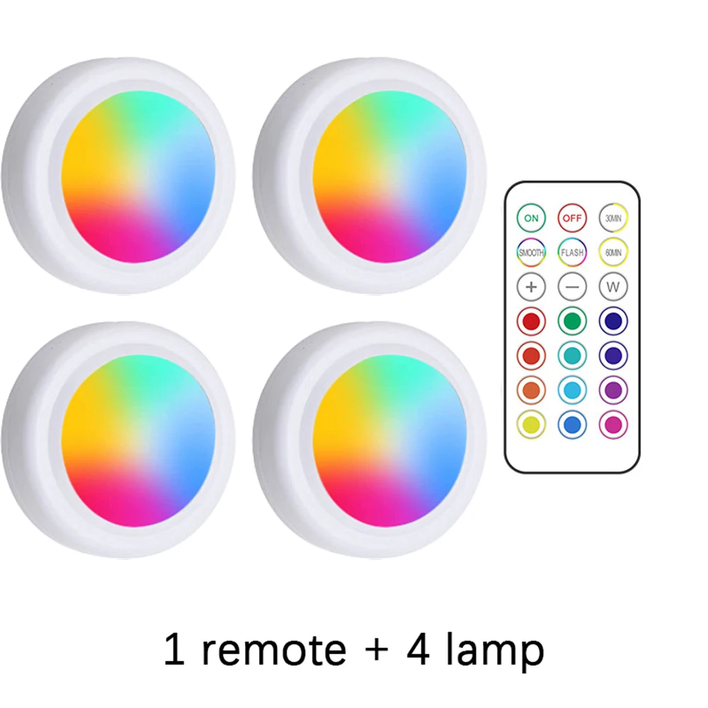 Rgb Led Unterschrankleuchten Mit Fernbedienung – Kabellose, Dimmbare Batterieleuchten Für Küche Und Zuhause Rgb Led Unterschrankleuchten Mit Fernbedienung – Kabellose, Dimmbare Batterieleuchten Für Küche Und Zuhause - Image 10