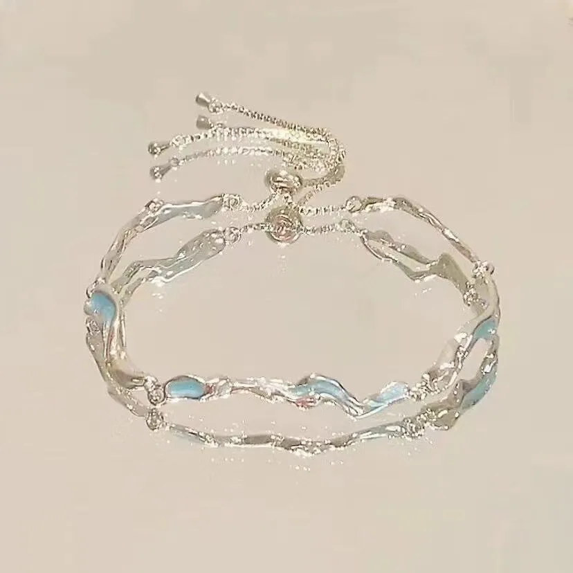 Armband Aus Zinklegierung, Funkelndes Zirkon-Blumenarmband, Handgefertigtes Armband Aus Legierung Für Den Täglichen Gebrauch, Modeaccessoire, Party Armband Aus Zinklegierung, Funkelndes Zirkon-Blumenarmband, Handgefertigtes Armband Aus Legierung Für Den Täglichen Gebrauch, Modeaccessoire, Party - Image 7