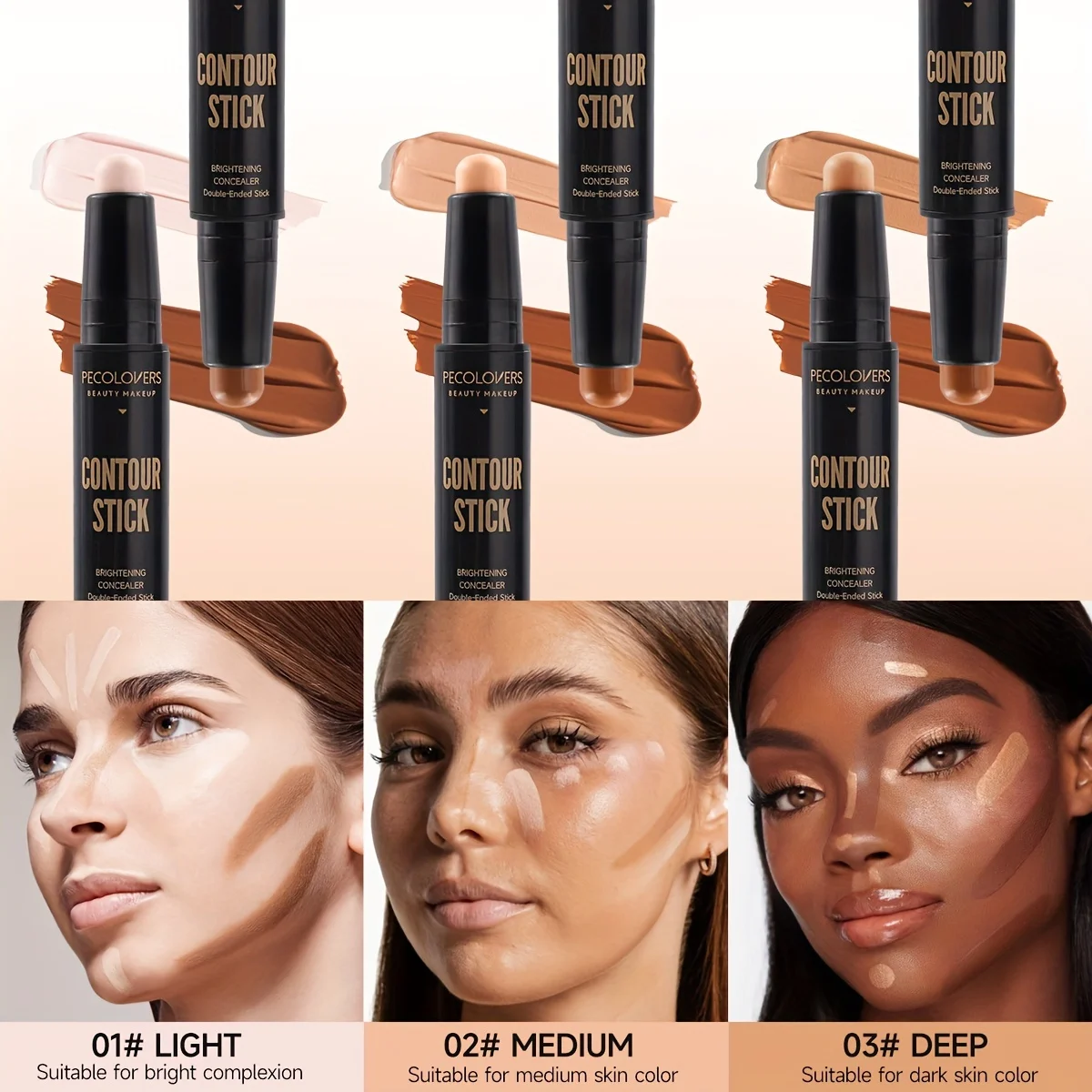 Face Concealer Contouring For Face Bronzer Beauty Contour Makeup Base Foundation Cream For Women'S Cosmetics New Face Concealer Contouring For Face Bronzer Beauty Contour Makeup Base Foundation Cream For Women'S Cosmetics New - Image 4