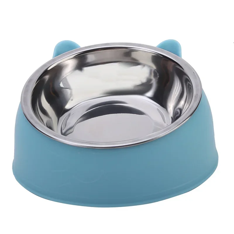 Edelstahl-Katzenfutternapf Mit Rutschfester Basis Niedliches Katzenohren-Design Erhöhter Futter- Und Wassernapf Für Hund Kätzchen Welpen Sicher Langlebig Edelstahl-Katzenfutternapf Mit Rutschfester Basis Niedliches Katzenohren-Design Erhöhter Futter- Und Wassernapf Für Hund Kätzchen Welpen Sicher Langlebig - Image 8