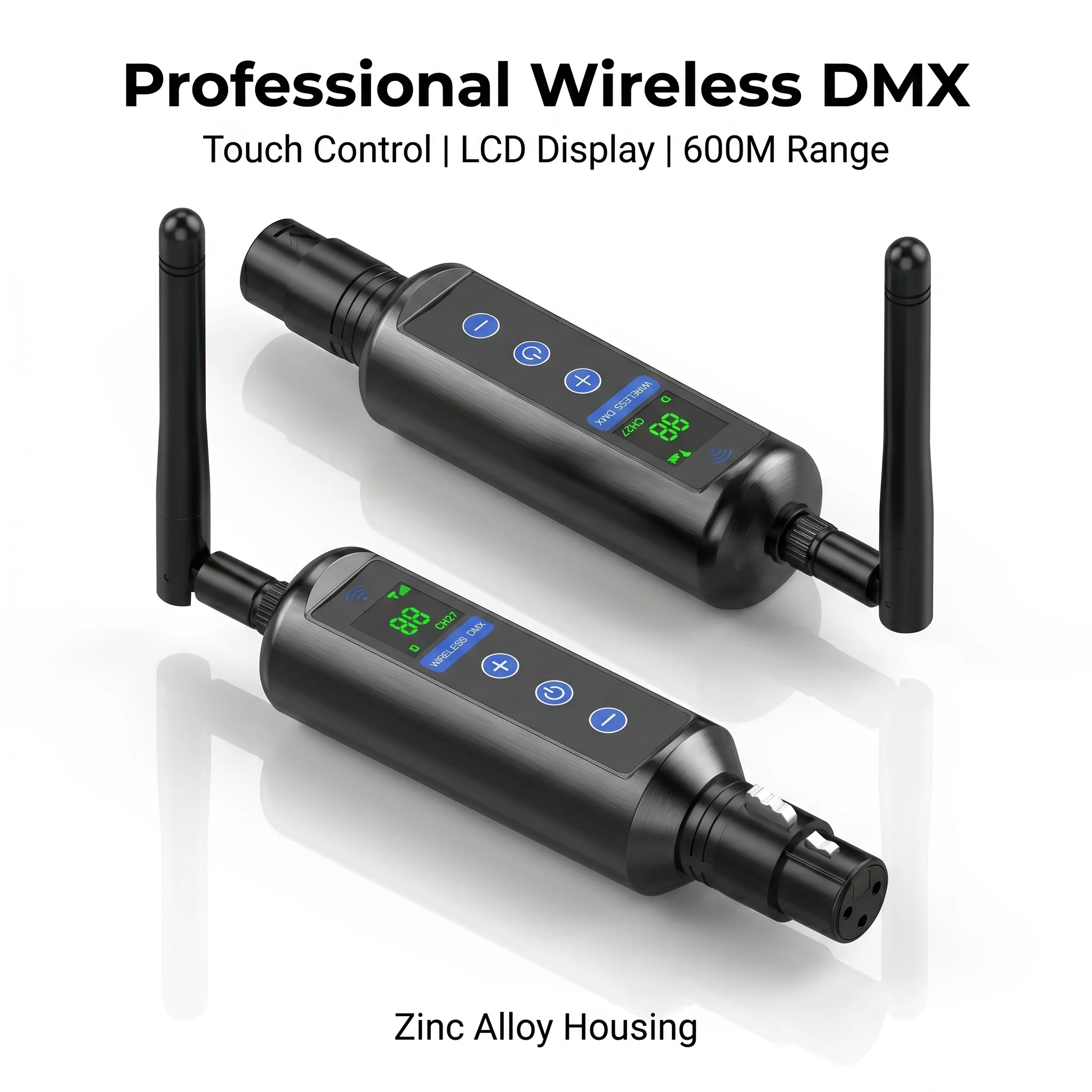 Kabelloses Dmx-System-Set 2026 Mit Sender &Amp; Empfänger – Digitale Anzeige, Große Reichweite Für Bühnenbeleuchtung, Partys Und Bars Kabelloses Dmx-System-Set 2026 Mit Sender &Amp; Empfänger – Digitale Anzeige, Große Reichweite Für Bühnenbeleuchtung, Partys Und Bars - Image 2