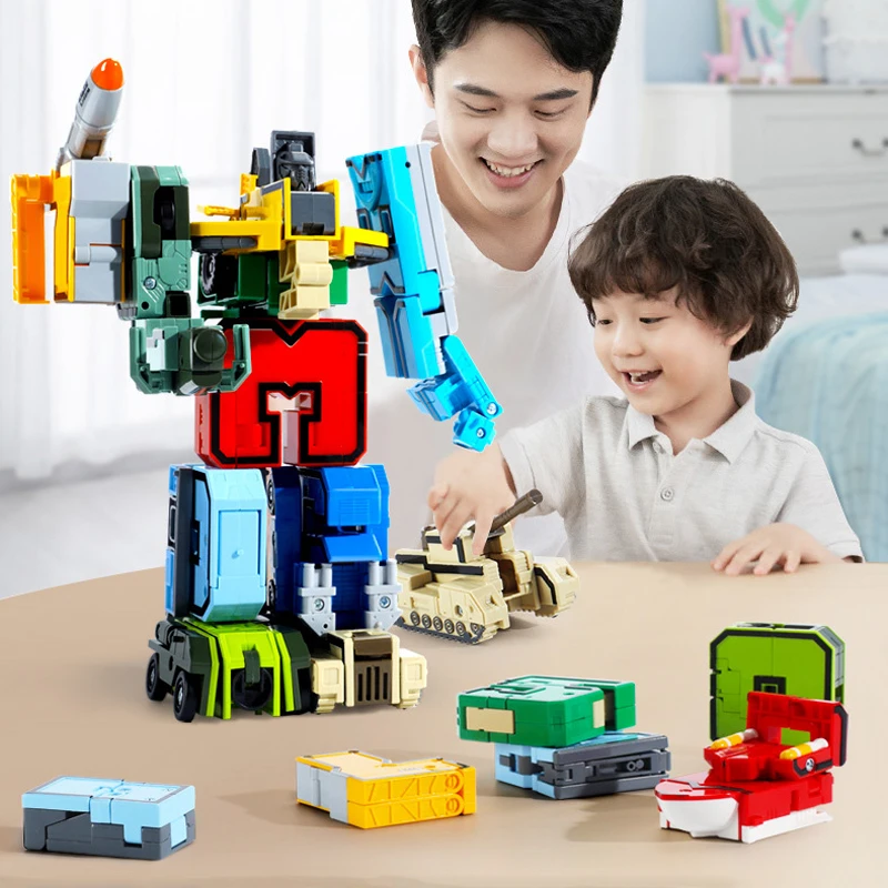 Assemble Robots Transformation Action Figure Car Model Deformation Number Letters Alphabet Math Educational Children Toys Assemble Robots Transformation Action Figure Car Model Deformation Number Letters Alphabet Math Educational Children Toys - Image 3