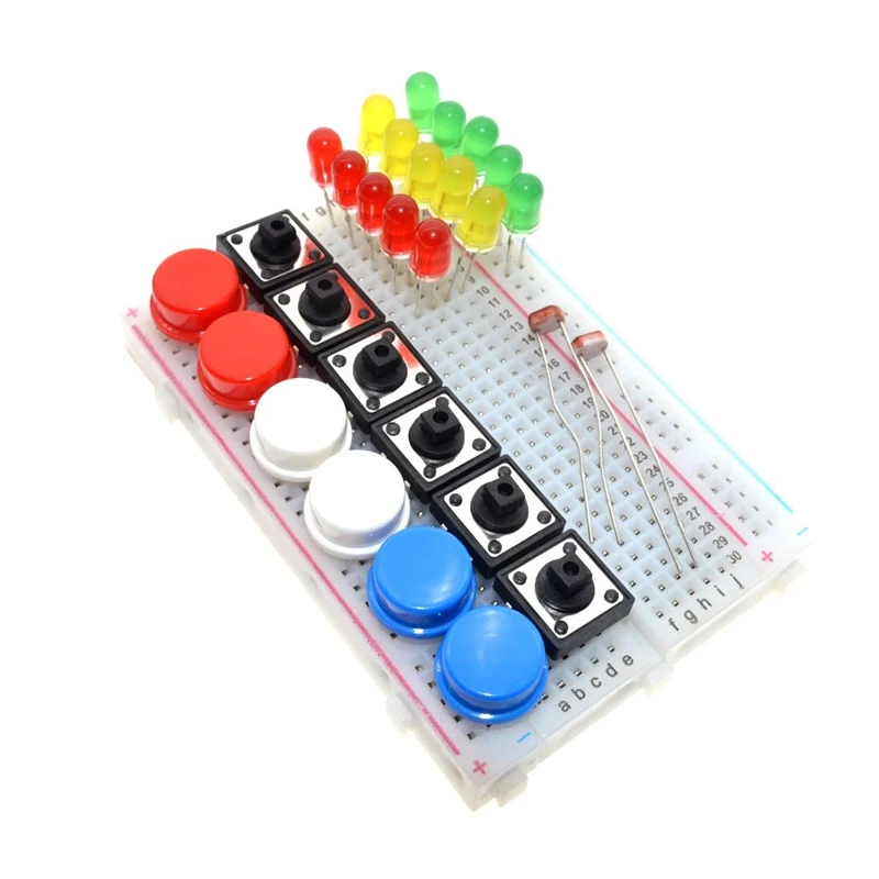 Arduino Uno R3 Starterkit – Mini-Breadboard Mit Leds, Taster Und Jumper-Kabel Für Elektronik- Und Diy-Projekte Arduino Uno R3 Starterkit – Mini-Breadboard Mit Leds, Taster Und Jumper-Kabel Für Elektronik- Und Diy-Projekte - Image 3