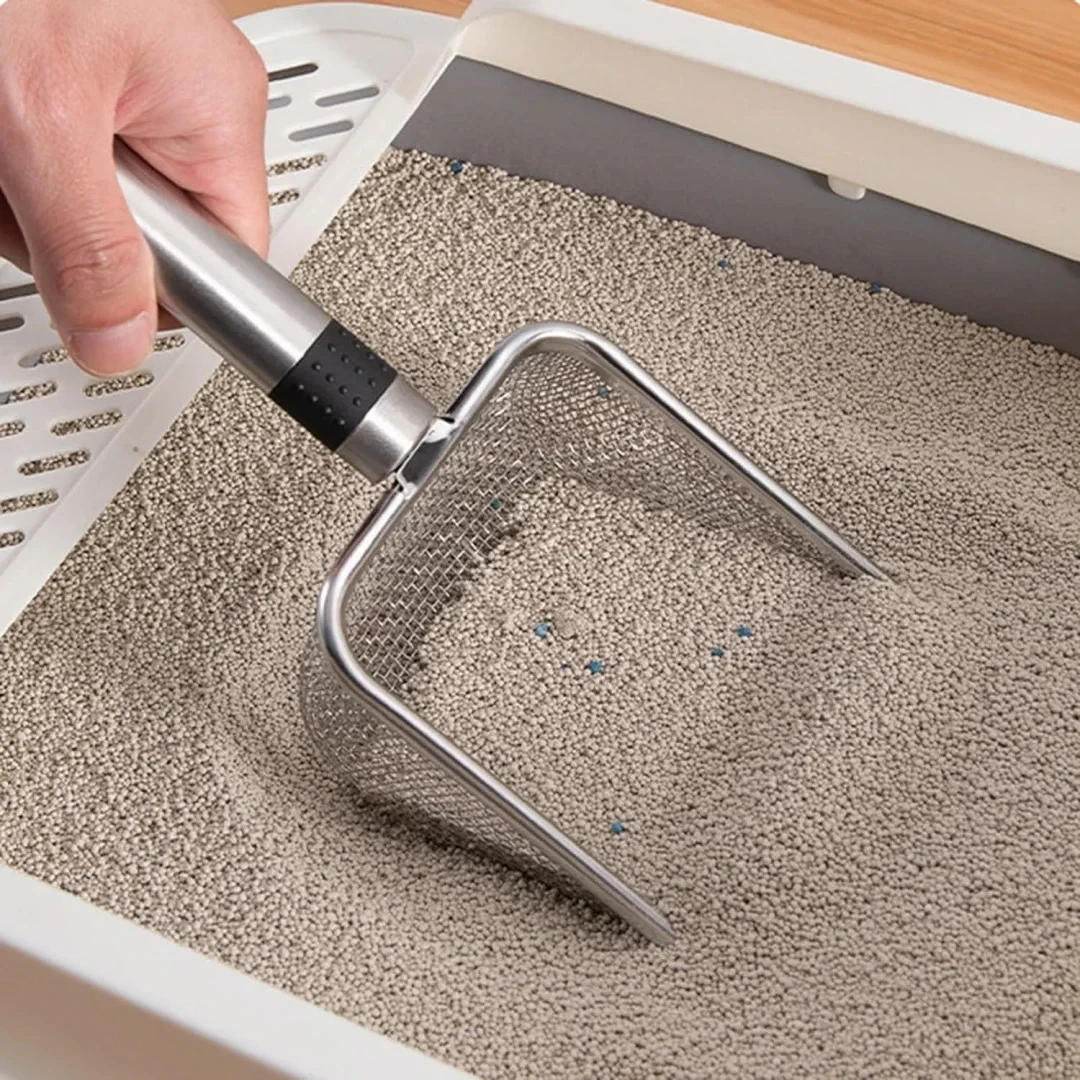 Stainless Steel Cat Litter Scoop – Durable, Easy Clean, Ergonomic Handle, Rust-Resistant, Ideal For Quick Waste Removal Stainless Steel Cat Litter Scoop – Durable, Easy Clean, Ergonomic Handle, Rust-Resistant, Ideal For Quick Waste Removal - Image 2