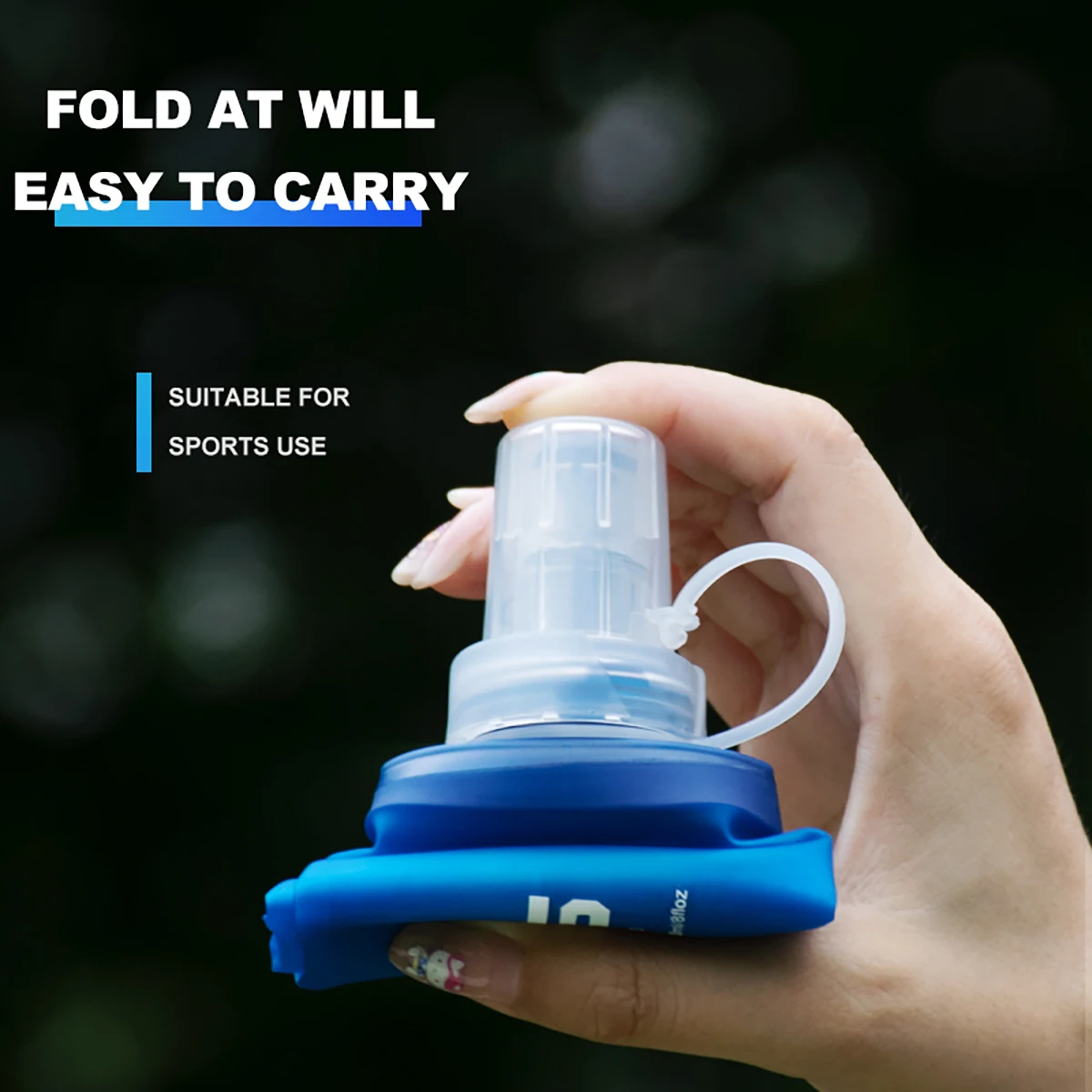 1Pc150Ml/250Ml/500Ml Outdoor Faltbare Silikon Biss Größe Wasser Flasche Laufen Camping Wandern Reise Bequeme Wasser Flasche 1Pc150Ml/250Ml/500Ml Outdoor Faltbare Silikon Biss Größe Wasser Flasche Laufen Camping Wandern Reise Bequeme Wasser Flasche - Image 5