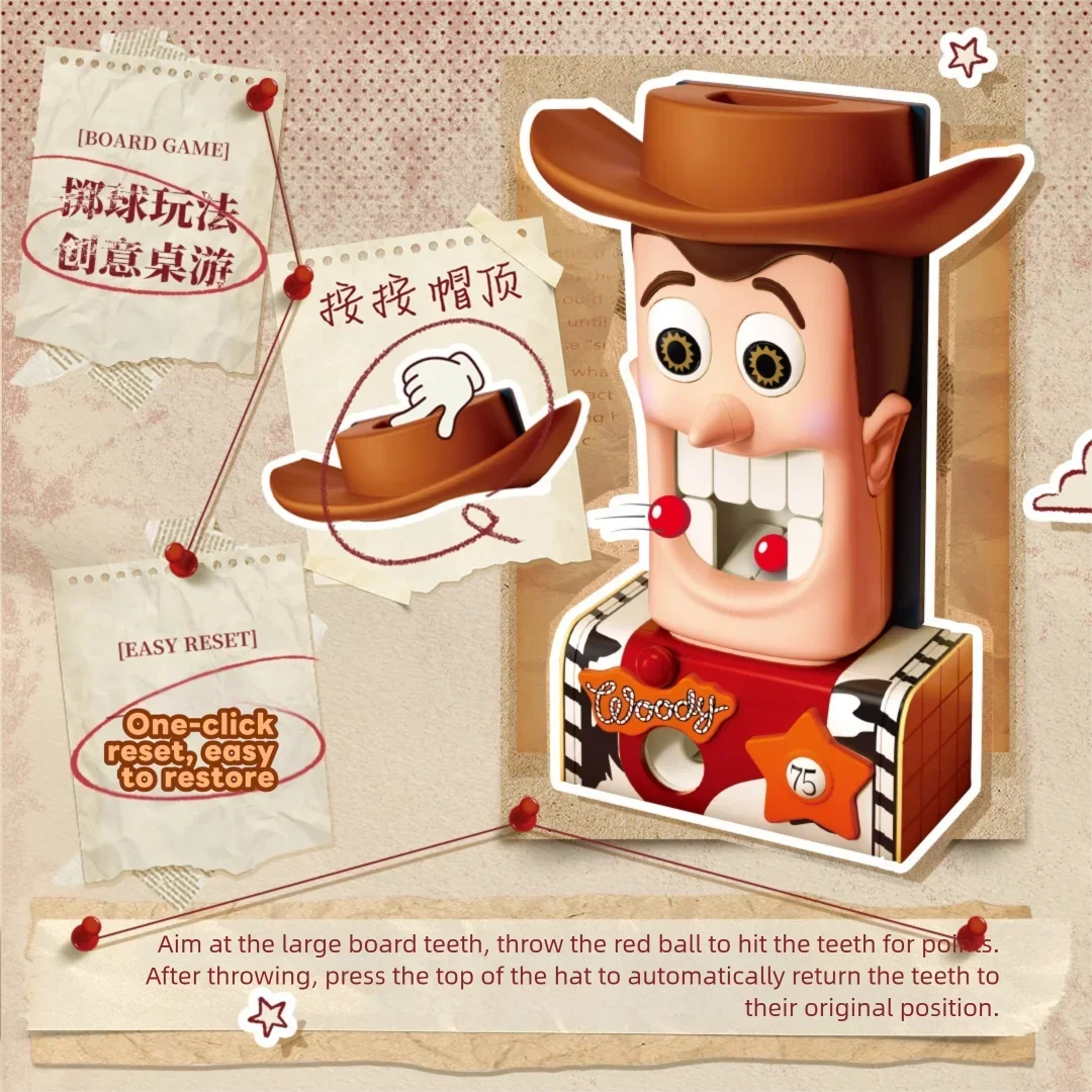 Toy Story Woody Große Zähne Kreatives Montage-Baustein-Modellset Desktop-Wurfspiel Party-Unterhaltungsspielzeug Fan-Geschenke Toy Story Woody Große Zähne Kreatives Montage-Baustein-Modellset Desktop-Wurfspiel Party-Unterhaltungsspielzeug Fan-Geschenke - Image 6