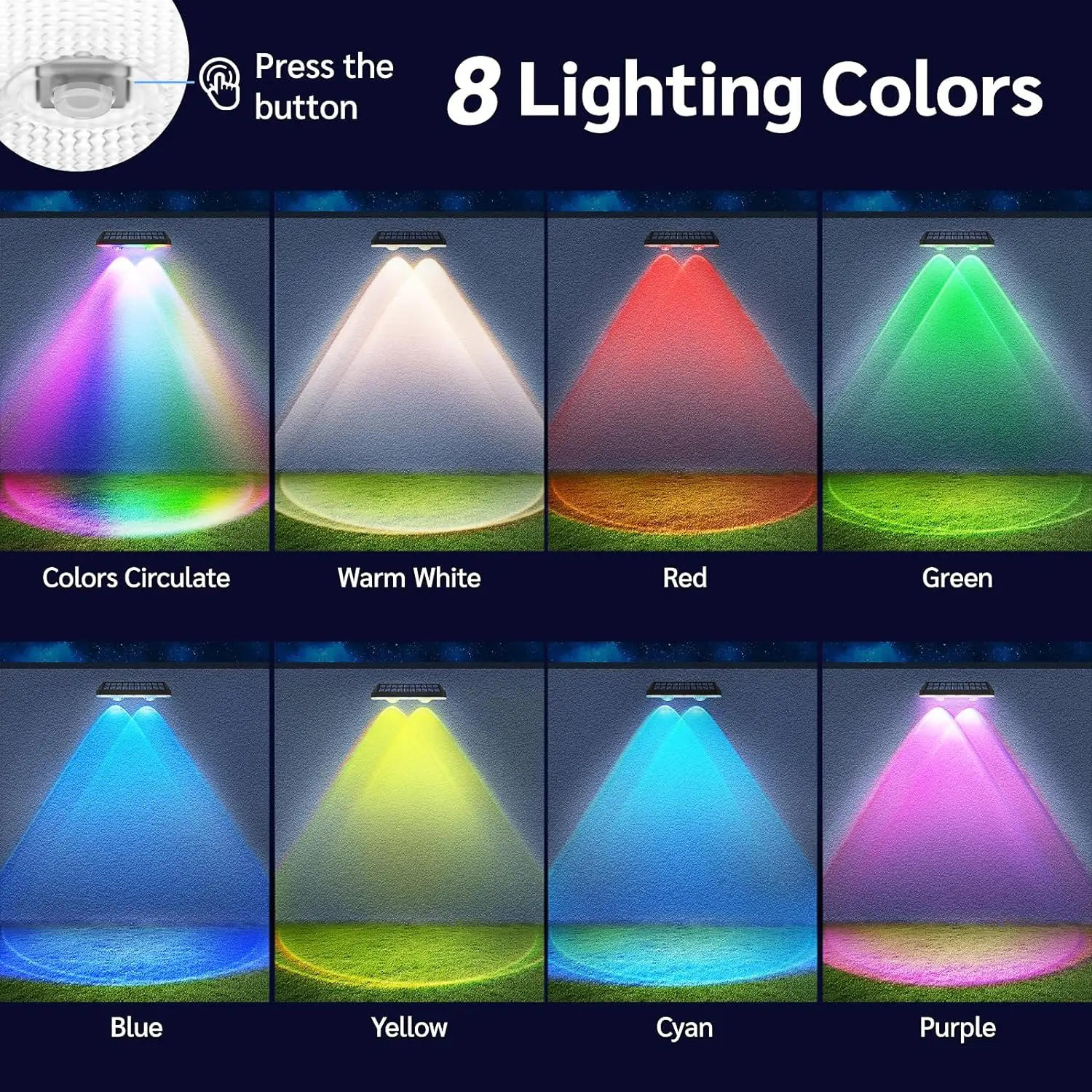 4 Stücke Solar Zaun Licht Rgb Farbwechsel Outdoor Garten Hof Dekor Schritt Lampe Ip65 Wasserdichte Pathway Wand Treppen Lampe Balkon 4 Stücke Solar Zaun Licht Rgb Farbwechsel Outdoor Garten Hof Dekor Schritt Lampe Ip65 Wasserdichte Pathway Wand Treppen Lampe Balkon - Image 3