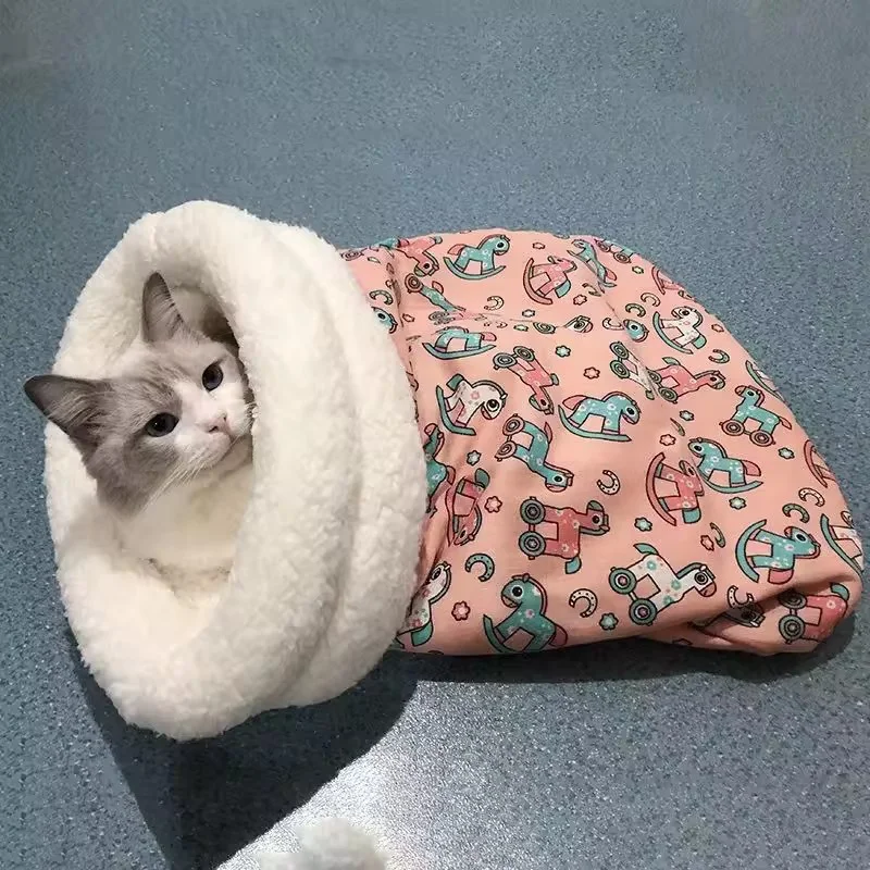 Winter Katze Höhle Bett Selbst Erwärmung Haustier Matte Waschbar Katze Schlafsack Geschlossen Fleece Gefüttert Haustier Bett Indoor Haustier Nest Haustier Liefert Winter Katze Höhle Bett Selbst Erwärmung Haustier Matte Waschbar Katze Schlafsack Geschlossen Fleece Gefüttert Haustier Bett Indoor Haustier Nest Haustier Liefert - Image 5