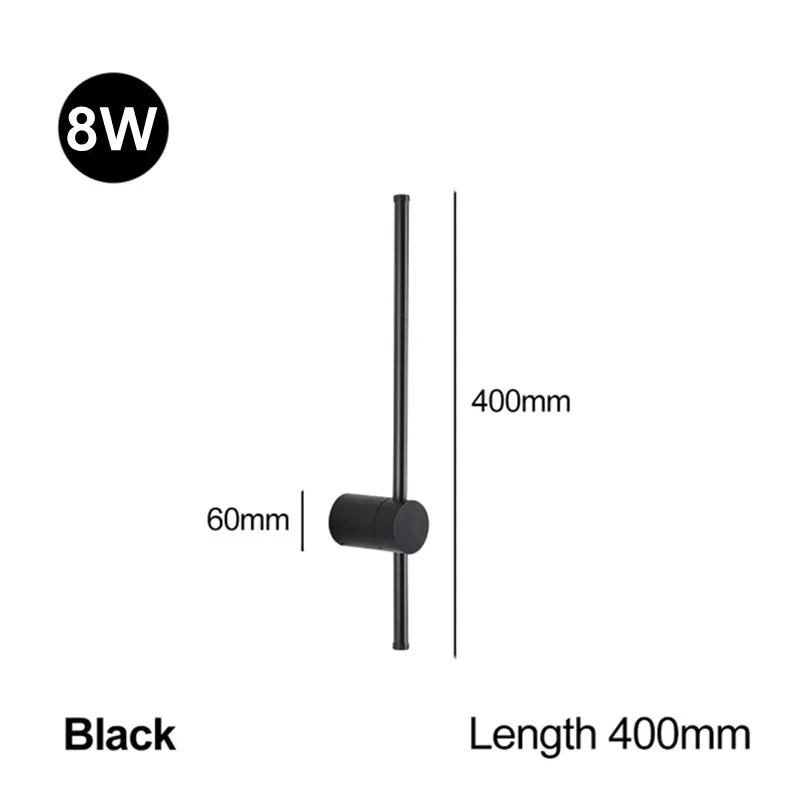 Moderne Minimalistische Led Rotierende Wandleuchte Innen Lange Wandlampe Wohnzimmer Schlafzimmer Hintergrund-Wandleuchte Moderne Minimalistische Led Rotierende Wandleuchte Innen Lange Wandlampe Wohnzimmer Schlafzimmer Hintergrund-Wandleuchte - Image 8