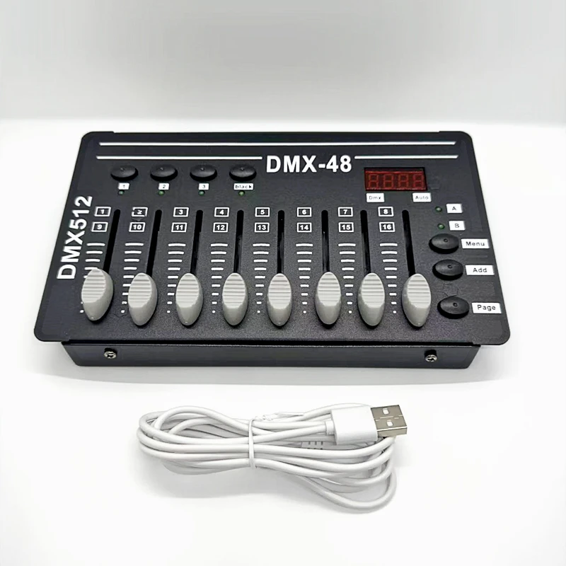Dmx Lichtsteuerpult 48 Kanal – Dmx512 Controller Für Bühne, Party Und Events Dmx Lichtsteuerpult