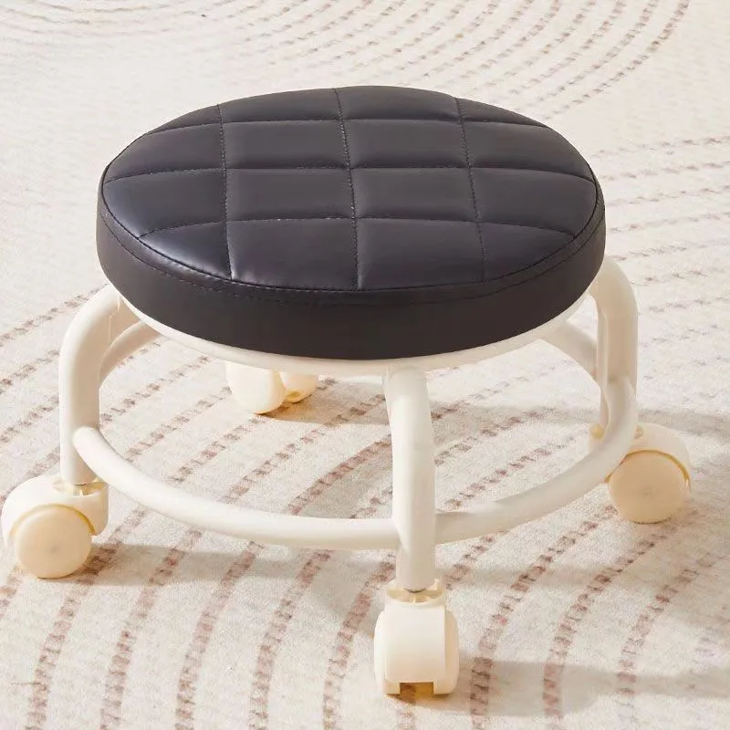 Pulley, Low Stool, Universal Wheel, Small Stool, Seat With Wheels, Children'S Multi-Functional Shoe Changing Stool, Round Stool Pulley, Low Stool, Universal Wheel, Small Stool, Seat With Wheels, Children'S Multi-Functional Shoe Changing Stool, Round Stool - Image 3