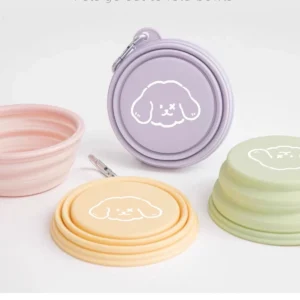 Pets Go Out Klappschalen für Hunde, Outdoor-Trinkschalen für Hunde, tragbare Silikonschalen, klappbare Katzenschalen, Hundenäpfe