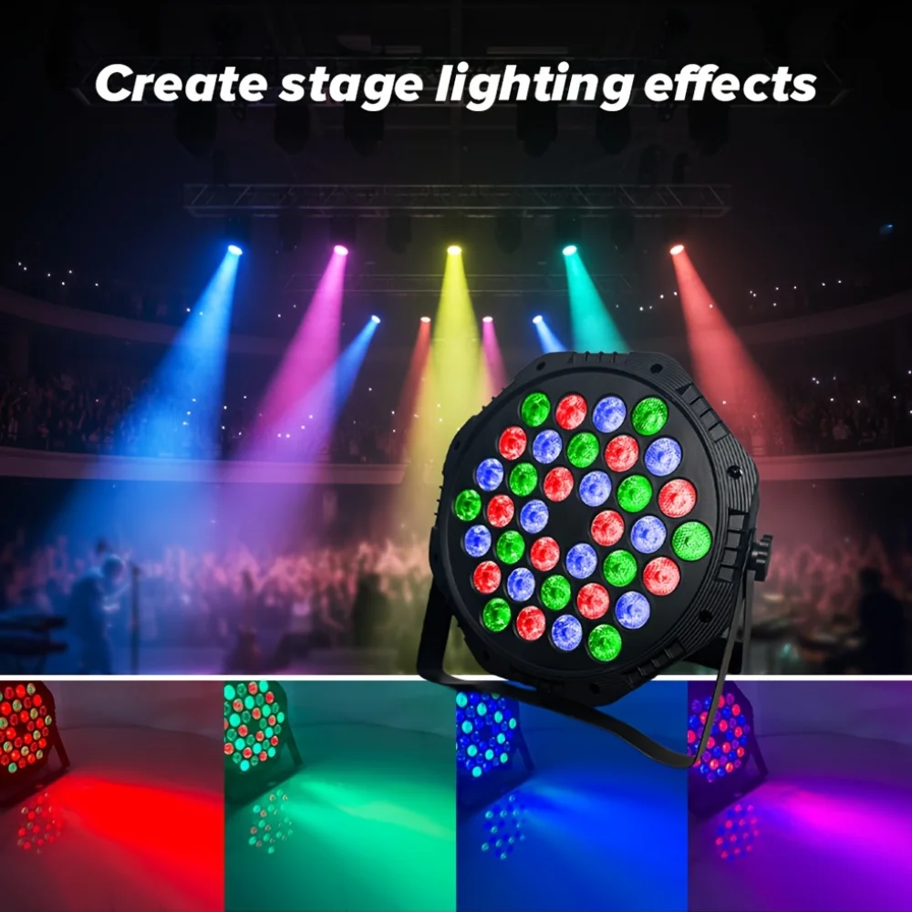 36 Led Usb Rgb Flachstrahler – Dmx512 Bühnenlicht Mit Farbwechsel Für Ktv, Club, Bar, Disco Und Partys 36 Led Usb Rgb Flachstrahler – Dmx512 Bühnenlicht Mit Farbwechsel Für Ktv, Club, Bar, Disco Und Partys - Image 2