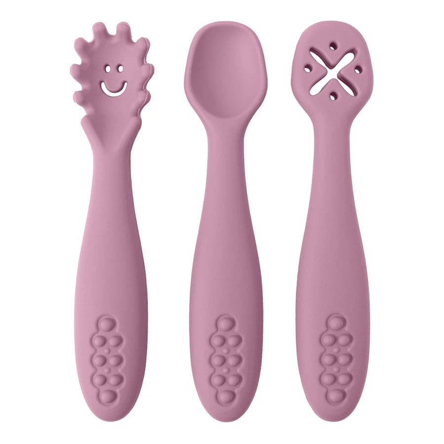 3Pcs Silicone Spoon Fork For Baby Utensils Set Feeding Food Toddler Learn To Eat Training Soft Fork Cutlery Children'S Tableware 3Pcs Silicone Spoon Fork For Baby Utensils Set Feeding Food Toddler Learn To Eat Training Soft Fork Cutlery Children'S Tableware - Image 10