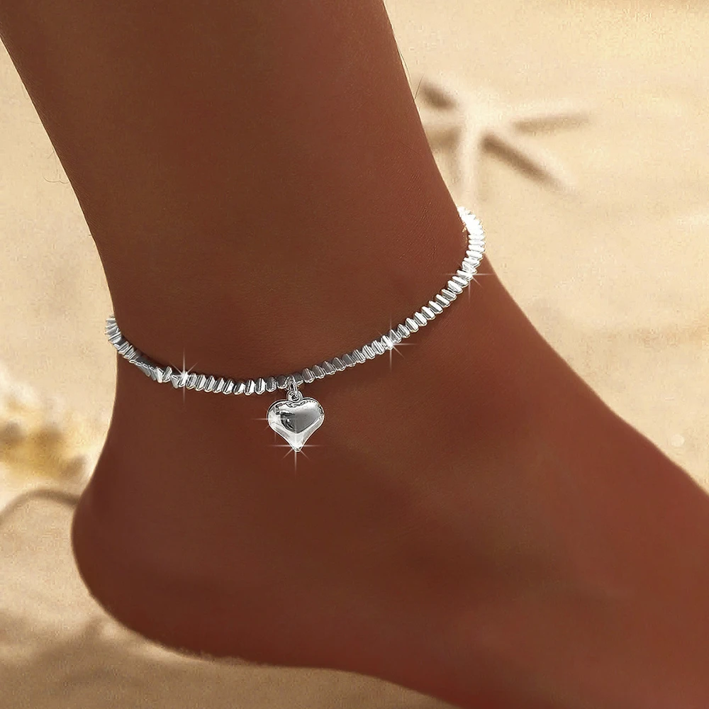 Funkelnde Dünne Kette Fußkettchen Für Frauen Zirkon Herz Kreuz Anhänger Doppelschicht Armband Am Bein Fuß Trendiger Sommer Strand Schmuck Funkelnde Dünne Kette Fußkettchen Für Frauen Zirkon Herz Kreuz Anhänger Doppelschicht Armband Am Bein Fuß Trendiger Sommer Strand Schmuck - Image 5