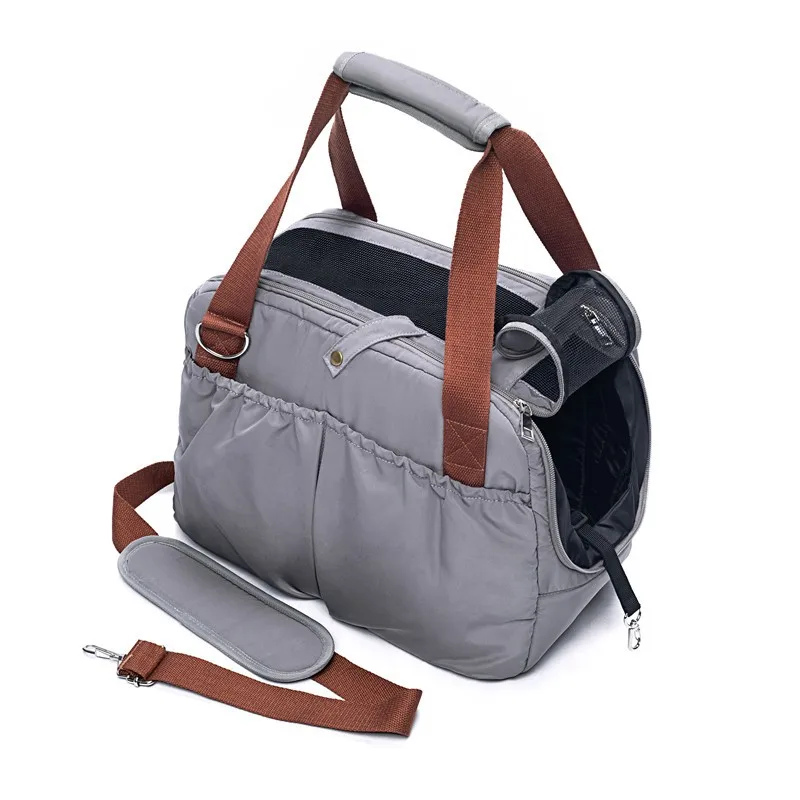 Portable Pet Dog Carrier Cat Travel Bag With Cover For Small Dogs Cats Puppies Soft-Sides Dog Car Seat Safe Bed Dog Handbag Portable Pet Dog Carrier Cat Travel Bag With Cover For Small Dogs Cats Puppies Soft-Sides Dog Car Seat Safe Bed Dog Handbag - Image 7