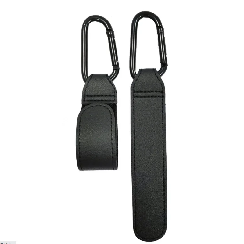 1/2Pcs Pu Leather Baby Bag Stroller Hook Pram Cart Organizer 360 Degree Rotatable Hook High-Quality Crochet Stroller Accessories 1/2Pcs Pu Leather Baby Bag Stroller Hook Pram Cart Organizer 360 Degree Rotatable Hook High-Quality Crochet Stroller Accessories - Image 3