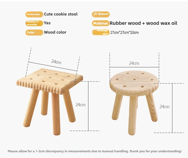 Creative All Solid Wood Small Stool Modern Shoe Stool Kindergarten Original Wood Color Stools Children'S Home Small Stools Creative All Solid Wood Small Stool Modern Shoe Stool Kindergarten Original Wood Color Stools Children'S Home Small Stools - Image 28