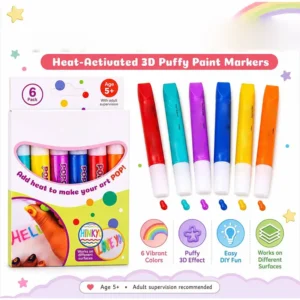 6/12 Bubble-Popcorn-Stifte 3D-Druck Malerei Kunst Baumwollstift Aquarellstift Graffiti-Stift Kreativer DIY-Effekt-Marker