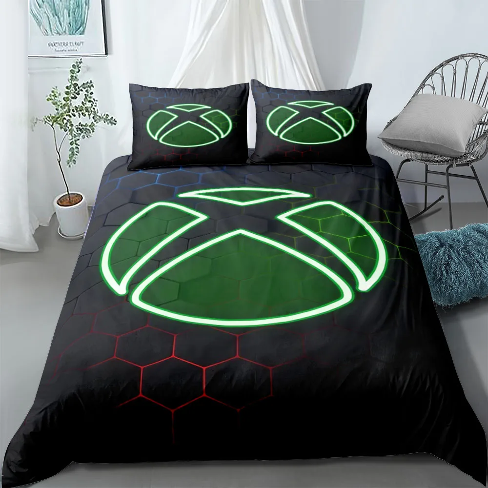 Gaming Zone Neon-Bettbezug-Set, Eu-Einzelbett, Doppelbett, King-Size-Bett, Us-Size-Bett, Queen-Size-Bettwäsche-Set Gaming Zone Neon-Bettbezug-Set, Eu-Einzelbett, Doppelbett, King-Size-Bett, Us-Size-Bett, Queen-Size-Bettwäsche-Set - Image 7