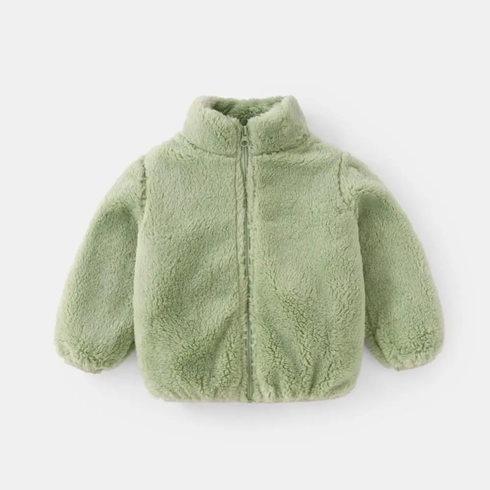Solid Color Fashion Children Plush Coat Autumn Winter Warm Baby Girl Boy Casual Jacket Greatcoat Kids Clothing Toddler Outerwear Solid Color Fashion Children Plush Coat Autumn Winter Warm Baby Girl Boy Casual Jacket Greatcoat Kids Clothing Toddler Outerwear - Image 12