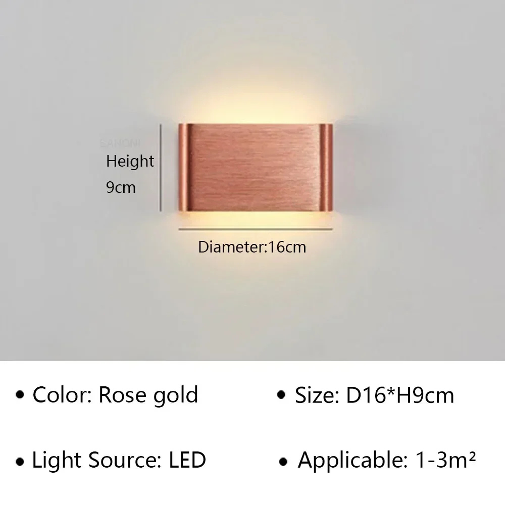 Moderne Led-Wandleuchte Für Nachttisch, Wohnzimmer, Treppen, Gang, Badezimmer, Heimdekoration, Wandleuchte, Innenbeleuchtung, Glanz Moderne Led-Wandleuchte Für Nachttisch, Wohnzimmer, Treppen, Gang, Badezimmer, Heimdekoration, Wandleuchte, Innenbeleuchtung, Glanz - Image 17