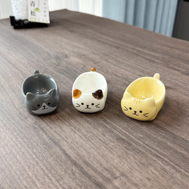 Seasoning Dish Cute Cat Ceramic Seasoning Dipping Dish Chopstick Holder Creative Plate Snack Seasoning Dish Ceramic Plate Home Seasoning Dish Cute Cat Ceramic Seasoning Dipping Dish Chopstick Holder Creative Plate Snack Seasoning Dish Ceramic Plate Home - Image 2