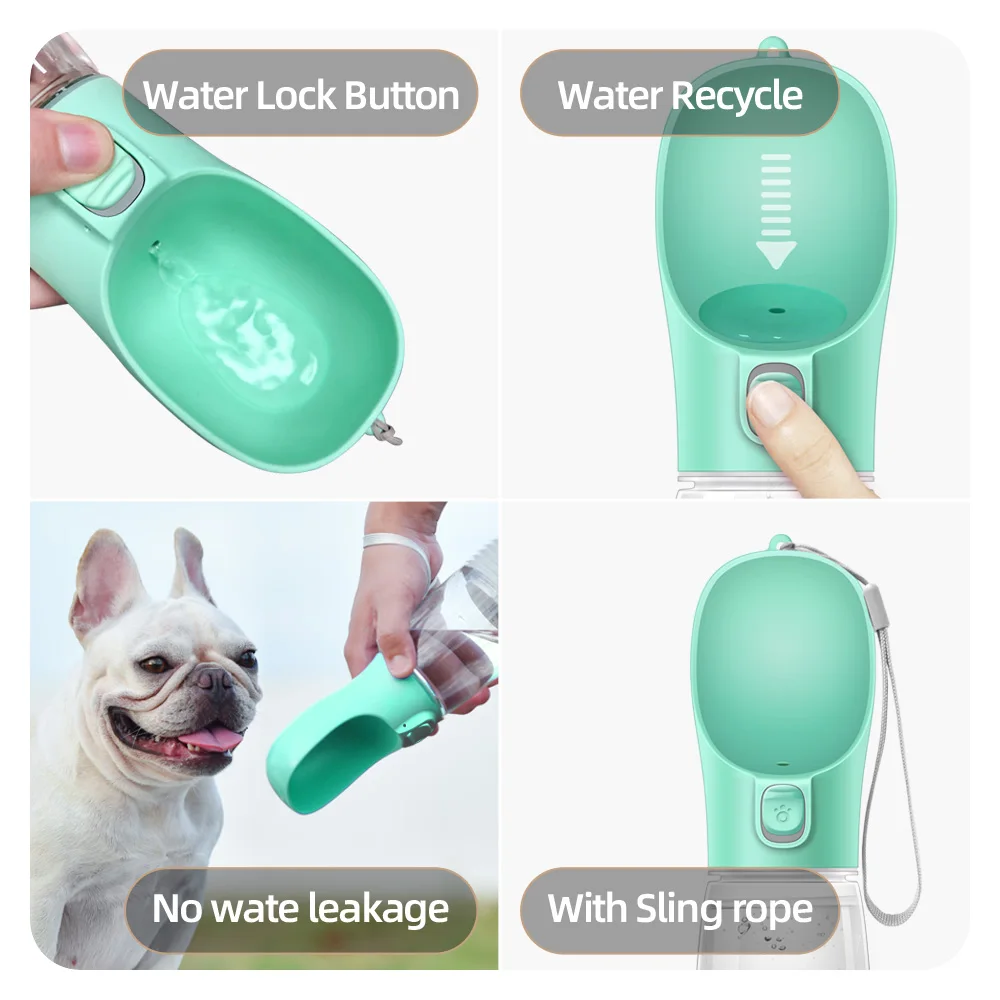 Tragbare Hundewasserflasche Für Kleine Große Hunde, Katzen, Im Freien, Auslaufsicher, Zum Gehen, Trinken, Chihuahua, Zubehör Für Französische Bulldoggen Tragbare Hundewasserflasche Für Kleine Große Hunde, Katzen, Im Freien, Auslaufsicher, Zum Gehen, Trinken, Chihuahua, Zubehör Für Französische Bulldoggen - Image 5