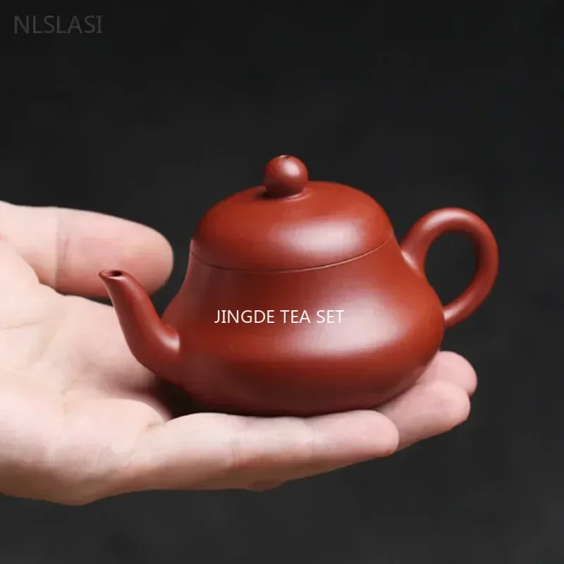 Kleine Gongfu Teekanne Aus Yixing Ton Mit Filter – Dahongpao Teekanne Für Chinesische Teezeremonien Gongfu Teekanne