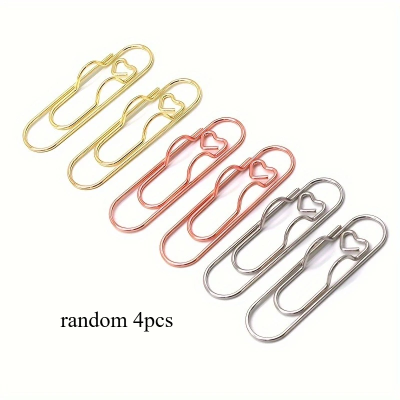 4 Stück Multifunktionaler Liebesstift-Clip, Tragbarer Hängender Stift-Clip Mit Festem Sitz, Büroklammer Für Notizbuch, Schreibwaren-Zubehör 4 Stück Multifunktionaler Liebesstift-Clip, Tragbarer Hängender Stift-Clip Mit Festem Sitz, Büroklammer Für Notizbuch, Schreibwaren-Zubehör - Image 8